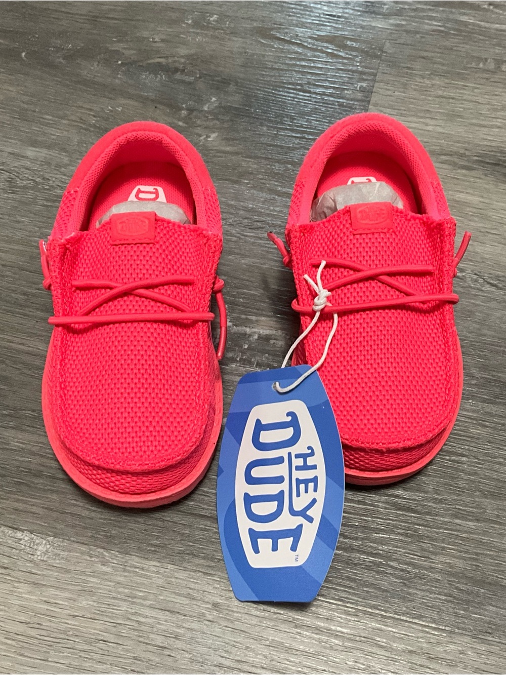 Hey Dude Kids Wally Funk Mono Slip-On Casual Shoes toddler 8 Hot Pink